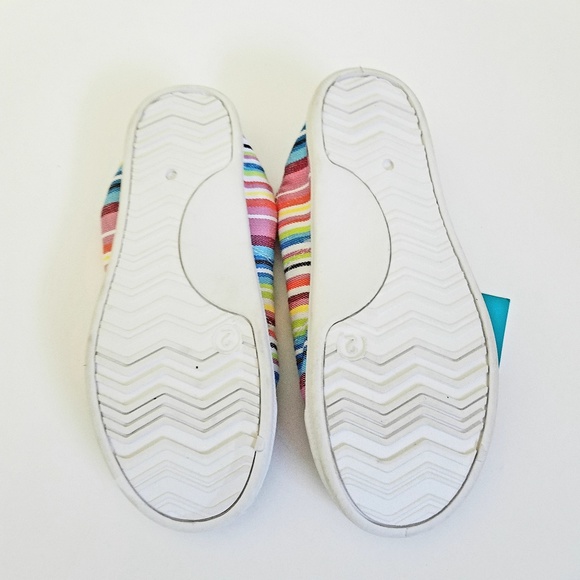 SOLD-Mad Paw size 2 Striped canvas sneakers - Picture 4 of 4